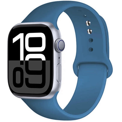Silicone Band For Apple Watch straps 45mm 44mm 40mm 41mm 42mm-46mm sport bracelet iwatch series 8 7 6 5 SE 9 10 11 Ultra 2 49mm