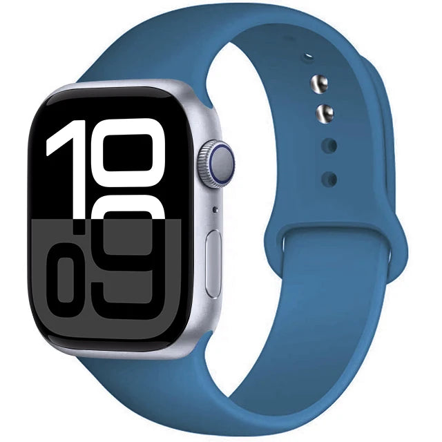 Silicone Band For Apple Watch straps 45mm 44mm 40mm 41mm 42mm-46mm sport bracelet iwatch series 8 7 6 5 SE 9 10 11 Ultra 2 49mm
