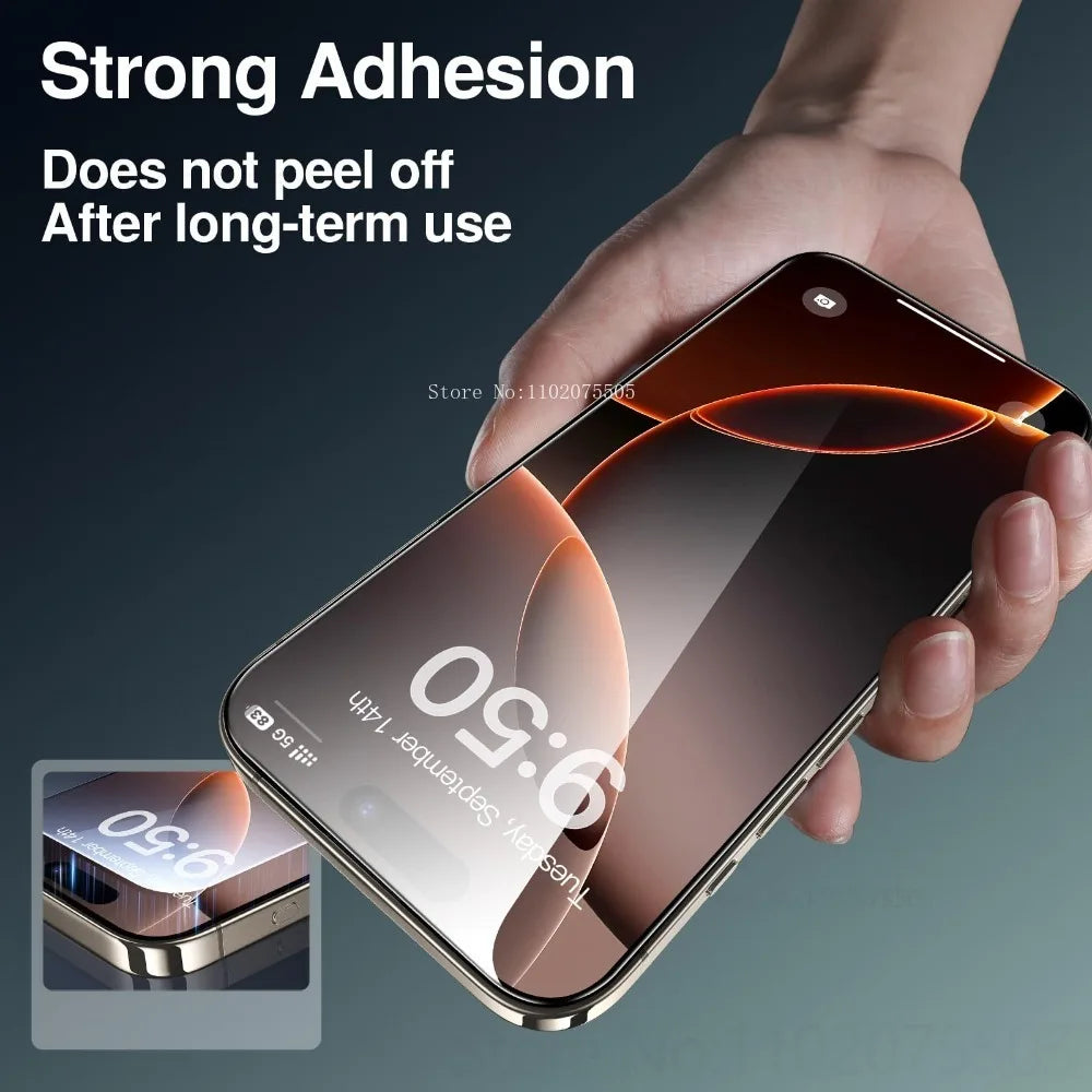 2Pcs Full HD Tempered Glass for IPhone 15 16 17 Promax 14 Plus 13 Promax Screen Protector for IPhone 17 Air 11 12 Mini 16 Promax