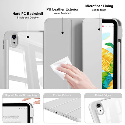 Case for iPad (A16) 11th Generation 11 Inch 2025 / 10th Generation 10.9 Inch 2022 with Pencil Holder, Magnetic Flip Smart Cover