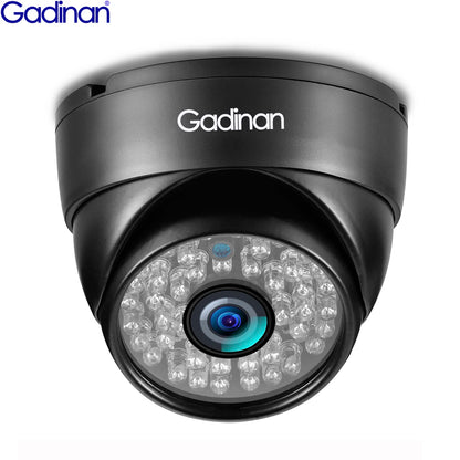 Gadinan HD 8MP 5MP 4MP H.265 Surveillance IP Camera Microphone Dome Outdoor Motion Detect Security Home Metal Email Push POE