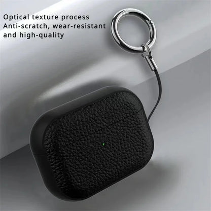 TPU Leather Case For AirPods 4 3 2 1 Earphones Protective Cases For Apple Air Pods Pro 1st 2nd Gen Cover Headset Shell With Hook