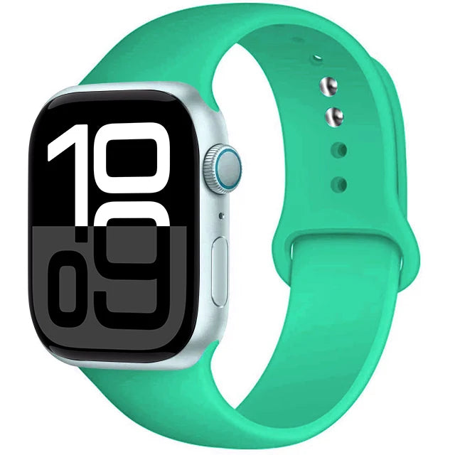 Silicone Band For Apple Watch straps 45mm 44mm 40mm 41mm 42mm-46mm sport bracelet iwatch series 8 7 6 5 SE 9 10 11 Ultra 2 49mm