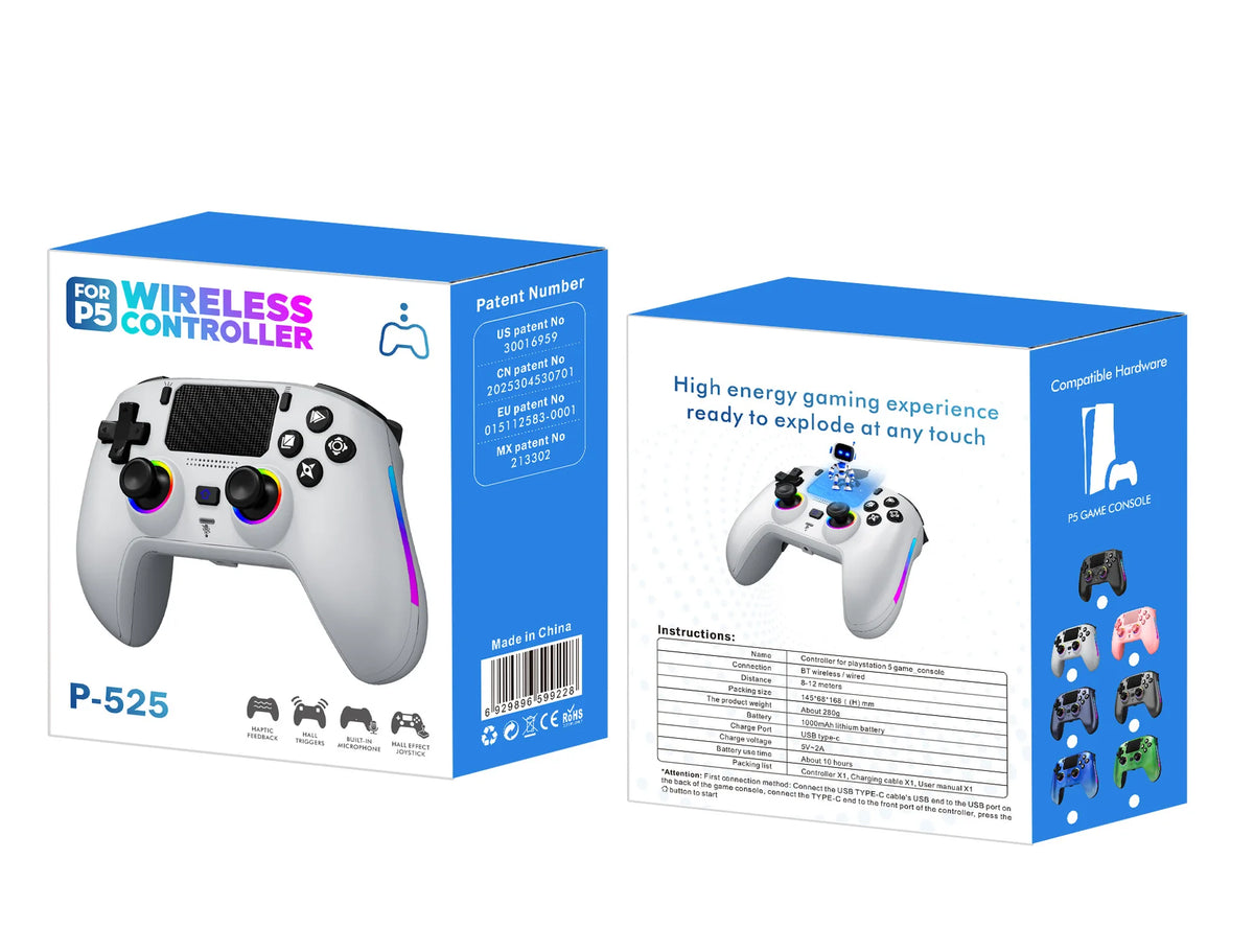 Wireless Gamepad Gyro Sensor Hall Joystick and Effect Trigger Built-in Speaker for PS5 ps4 Wired Controller Gamer Wireless Game