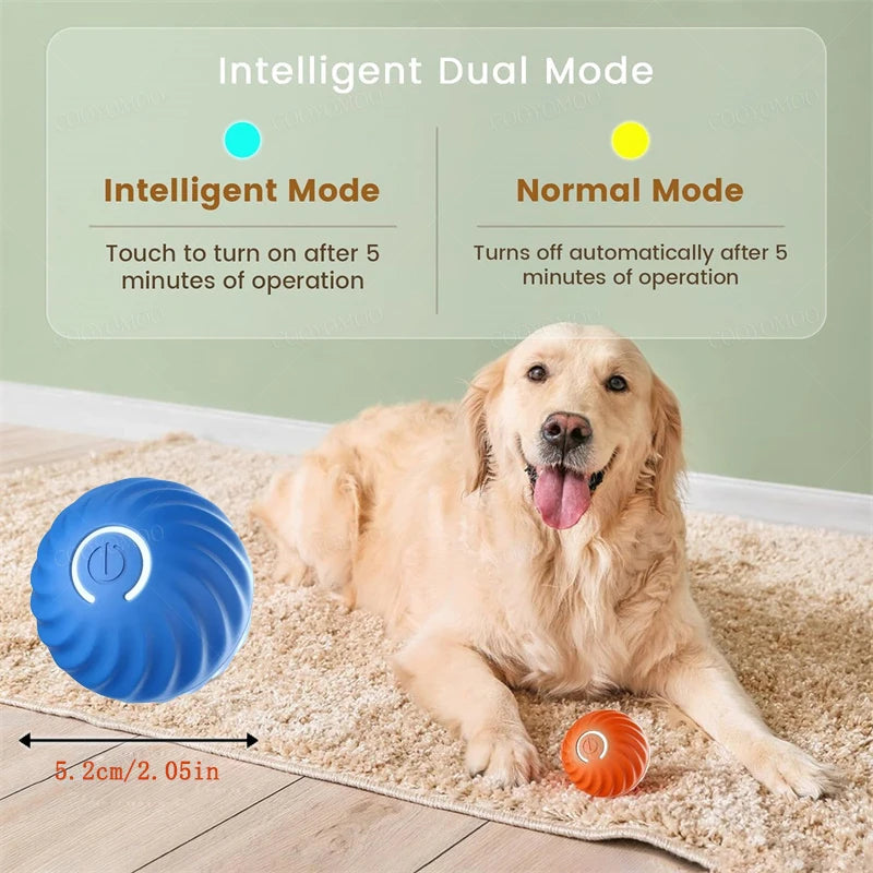 Smart Dog Toys Ball Electronic Interactive Pet Toy Moving Ball USB Automatic Moving Bouncing for Puppy Birthday Gift Cat Product