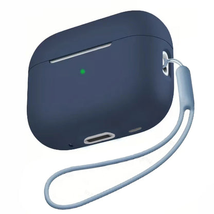 For Airpods 3 Pro Crystal Clear Simple and Transparent Earphone Case with Lanyard Strap Accessories Cover