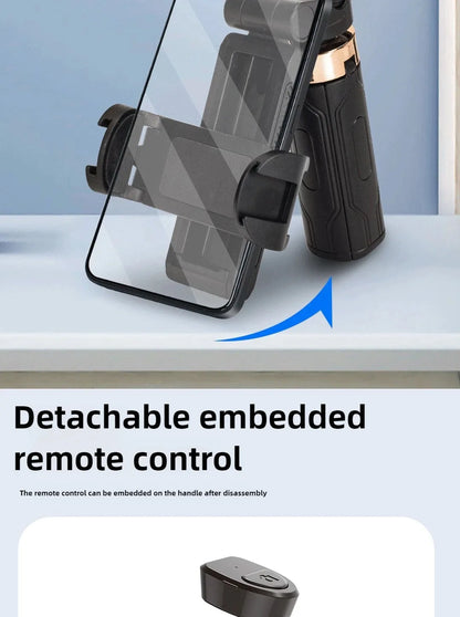 Super Mini Selfie Stick Portable Phone Holder Shooting Aid Versatile Integrated Design Bluetooth Remote For Live Broadcas