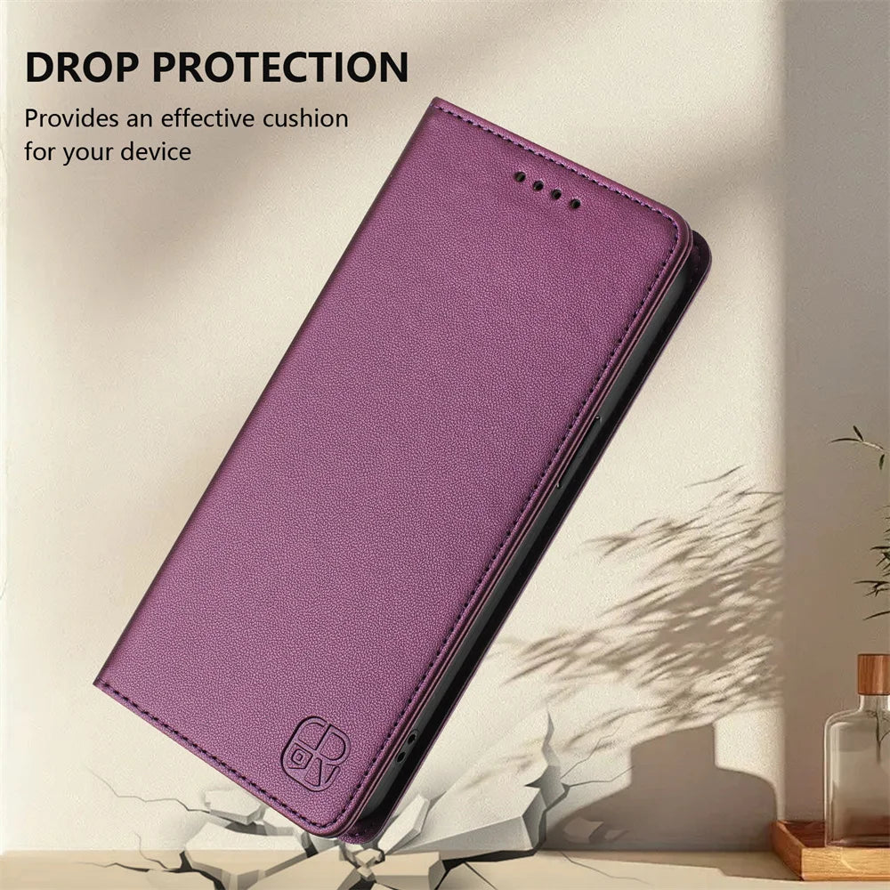 Magnetic Leather Wallet Flip Cover For Motorola Moto G84 G64 G54 G34 G24 G14 G73 G53 G23 G41 G31 G30 G20 Shockproof Phone Case