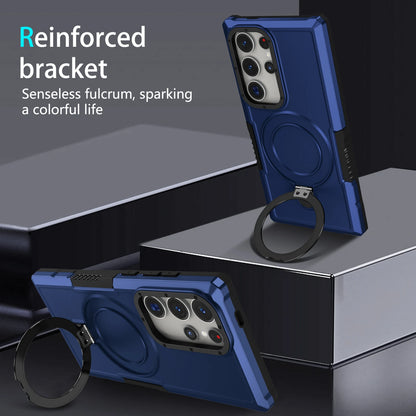 Luxury Armor Case for Samsung Galaxy S26 S25 S24 S23 S22 S21 S20 Note 20 Ultra Plus FE F12 Ring Holder Slide Lens Stand Cover