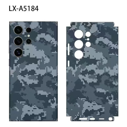 Colorful Camouflage Wrap Tear Down Skin for Samsung Galaxy S26 S24 S25 S23 Ultra Back Protector Cover Casing Stickers