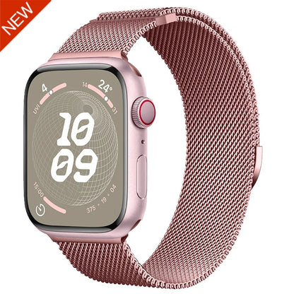 Milanese Strap for Apple Watch 44mm 40mm 45mm 41mm 46mm 42mm 49mm Metal Bracelet iWatch Series 12 11 10 Ultra 9 8 7 6 5 SE3 band