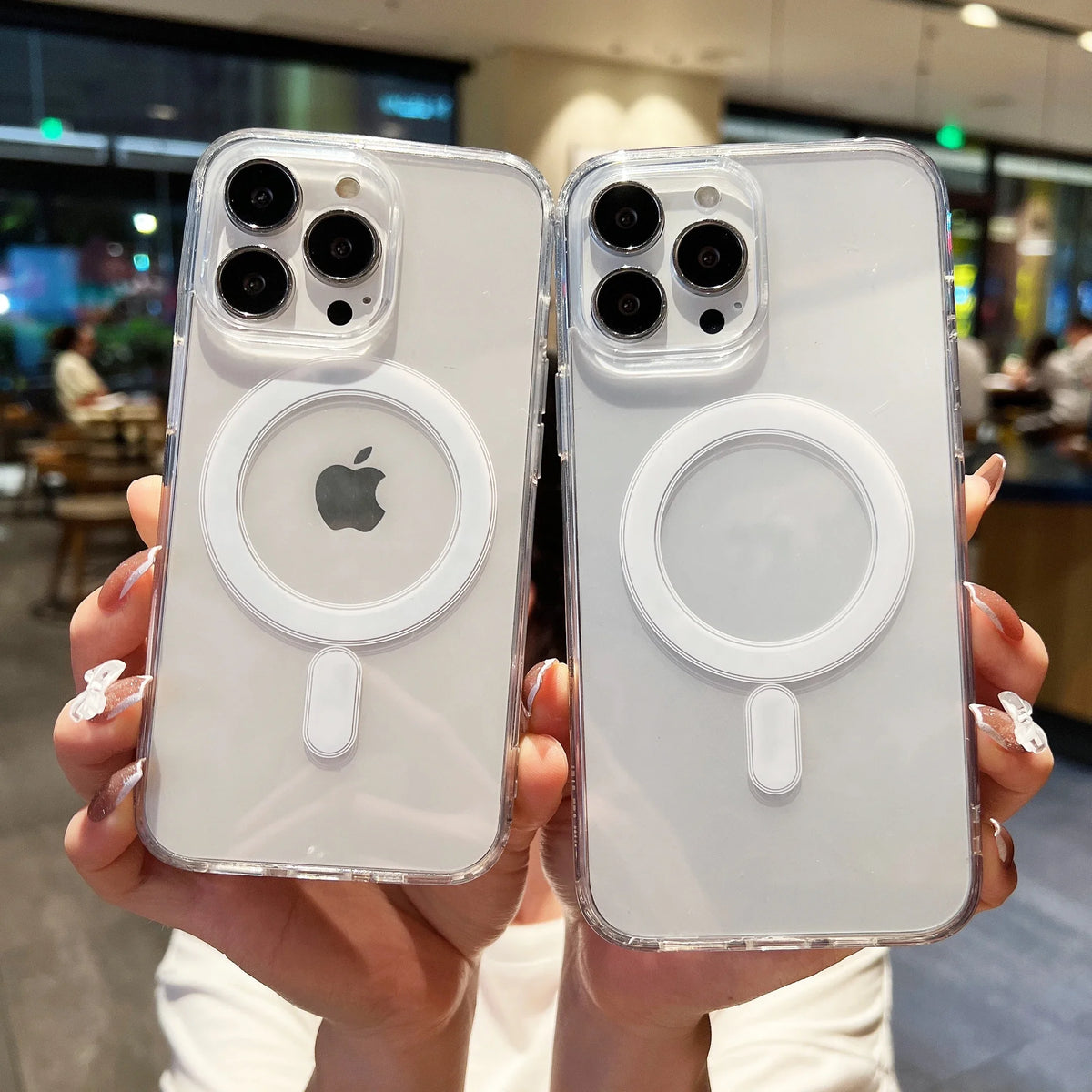 Original Case With box for iPhone 16 15 14 Pro Max 7 8 14 Plus 13 12 Mini 11 X XR XS Magsafe Wireless Charging Clear Cover