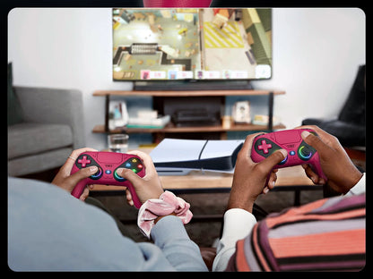 RGB Gamepad For Playstation 5/PS5 Pro/Slim/PC Wireless PS5 Controller 3D Game Joystick Dual Vibration Macro/Turbo Function