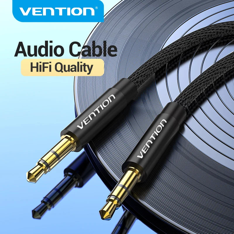 Vention Jack 3.5 Audio Cable Jack 3.5mm Male to Male Speaker Aux Cable for iPhone Samsung Headphone Xiaomi Car Audio Aux Cord