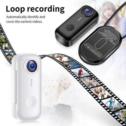 Mini Magnetic Thumb Action Cam 120° Wide Angle Smart Anti Shake For Bike Vlog Motorcycle Daily School Recording And Cycling