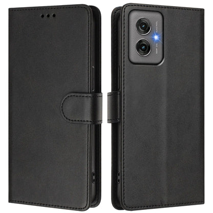 Solid Color Leather Flip Case For Motorola Moto G86 G56 G06 G75 G55 G35 G15 G05 G84 G54 Power G34 G24 G14 G04 Wallet Cover