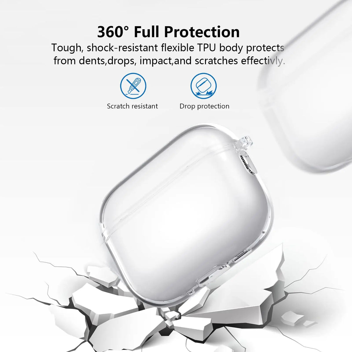 for Airpods Pro 3 Case Clear Glitter Sparkle Bling Clear Case for Airpods Pro 3 Case Cover 2025 Soft TPU Case for Airpods Pro 3