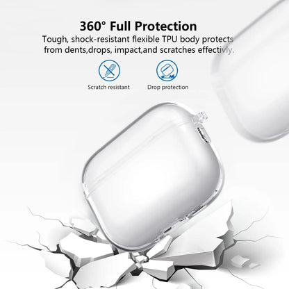 for Airpods Pro 3 Case Clear Glitter Sparkle Bling Clear Case for Airpods Pro 3 Case Cover 2025 Soft TPU Case for Airpods Pro 3