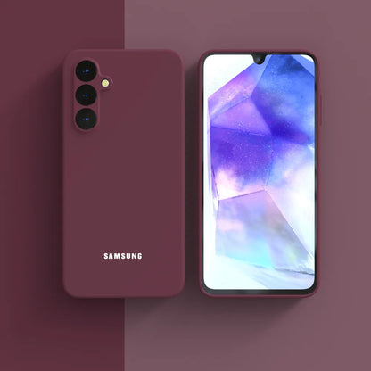Original Liquid Silicone Case for Samsung Galaxy A17 A16 A15 S26 S25 S24 Ultra Plus FE Shockproof Back Cover Phone Accessories