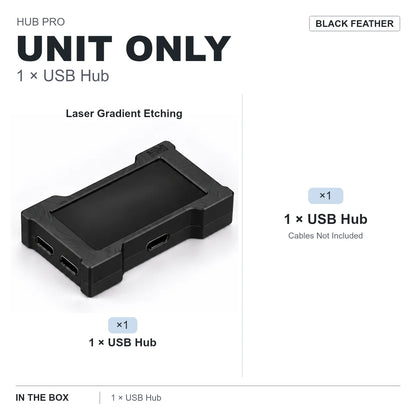 HMLAB ZNEO Gaming USB Hub - 2-to-3 Port, 8K Hz, Independent Power, With Screen, Trendy for Gaming Ambience Desk Setup