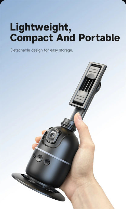 Selfie Stick Stabilizer 360° Auto Face Tracking AI Gimbal All-in-One Desktop Phone Holder Tripod for Smartphone Video Vlog Live