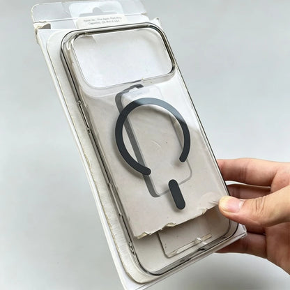 Simple Ultra-slim Transparent Magnetic Phone Case For IPhone 18 17 16 15 14 13 Pro Max for Magsafe Shockproof Protect Back Cover