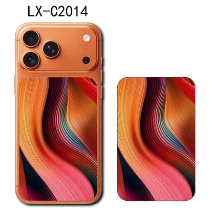 For Apple iPhone 17 Pro 17 Pro Max Half Cover Back Cover Decal Skin 3D Colorful Rear Protective Sticker Film