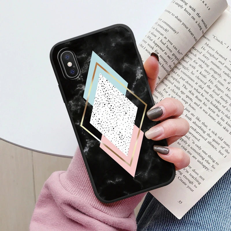 Fashion Marble Cover For iphone X XS MAX Soft Protective Cases Silicone Coque Bumper Fundas For iphone X XSMA iphoneX Shell Bags