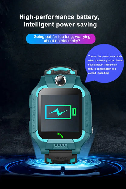 2026 New 2G Kids Smart Watch Sim Card Call HD Camera GPS Location SOS IP68 Waterproof LED Flashlight Smart Watch Boys Girls Ht23
