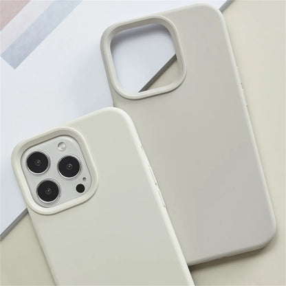 Original Liquid Silicone Cases For iPhone 15 14 11 13 12 Pro Max Mini XR X XS 8 7 Plus SE2020 Luxury Soft Case Phone Accessories