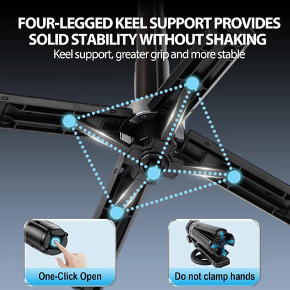 4-in-1 Multifunctional Magnetic mini Selfie Stick with 360° Rotation Wireless Bluetooth Control Magnetic Phone Holder