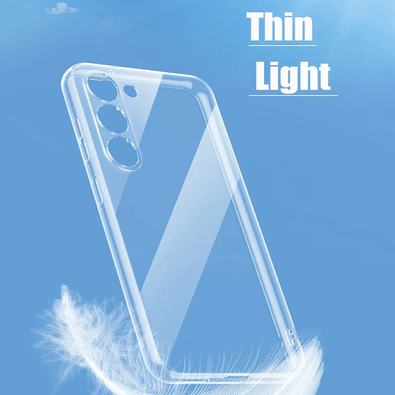 Clear Case For Samsung Galaxy S22 S21 S20 Ultra S10 S9 Plus S10E Shockproof Case For Samsung S25 S24 Plus S23 Fe Soft Back Cover