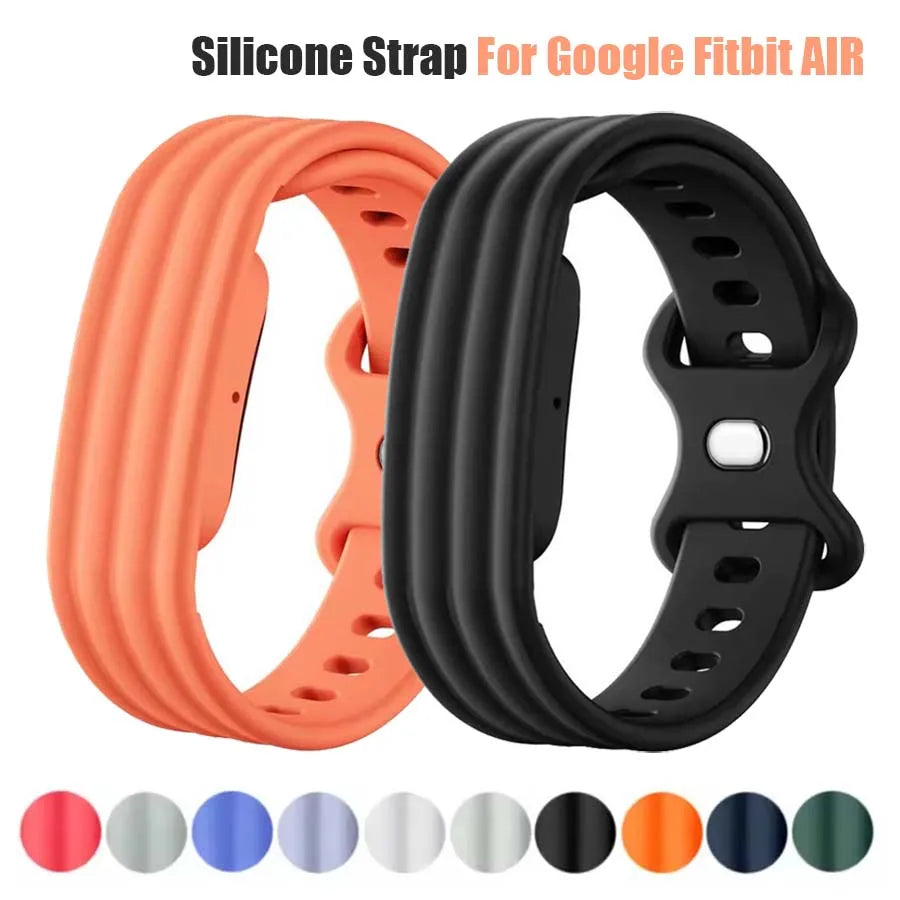 For Fitbit Air Silicone Sports Wristband Adjustable Replacement Strap Fitness Tracker Bracelet Band Accessories