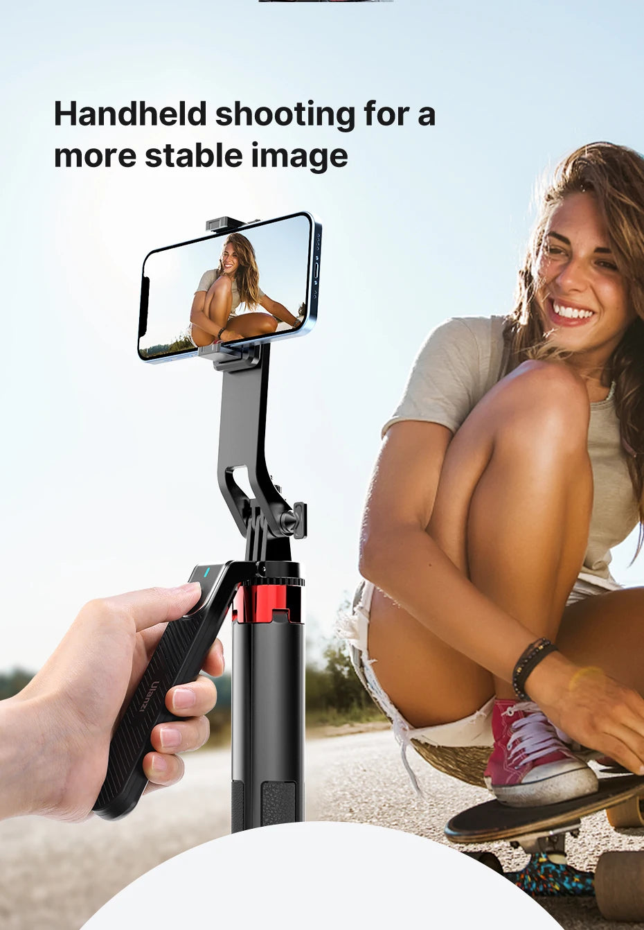 Ulanzi MA09 1.74m Selfie Stick Tripod for iPhone 17 15 Android Phone w Remote Control Panoramic Ball Head Holder U200 VL49 Kit