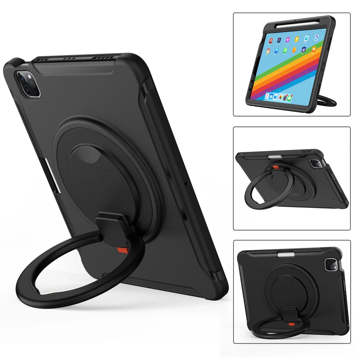 Stand Tablet Case For iPad 2025 Pro 13 11 Mini Air 3 4 5 6 7 8 9 10th 11th Generation 10.9 12.9 inch Handle Shockproof Cover