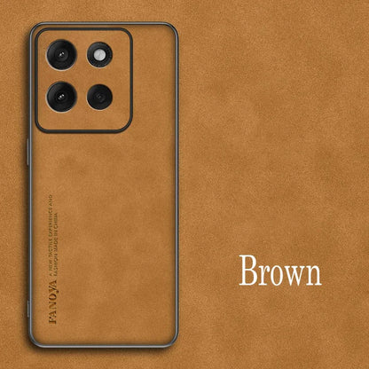 EUCAGR For Motorola Moto G56 G67Power G77 Sheepskin PU Leather Shockproof Silicone Phone Cases For Moto G06 G86 Back Cover Coque