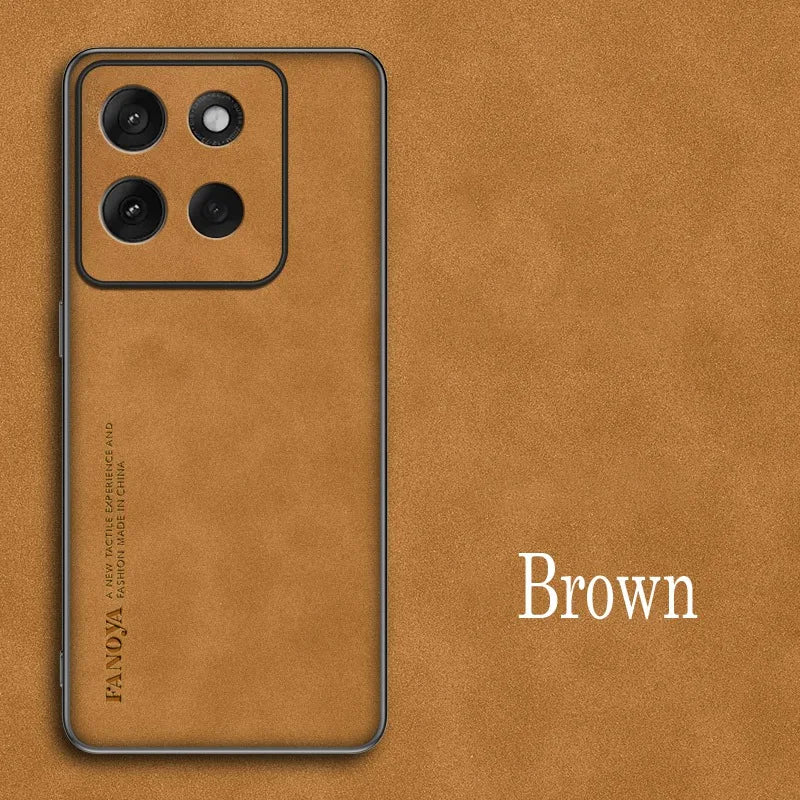 EUCAGR For Motorola Moto G56 G67Power G77 Sheepskin PU Leather Shockproof Silicone Phone Cases For Moto G06 G86 Back Cover Coque