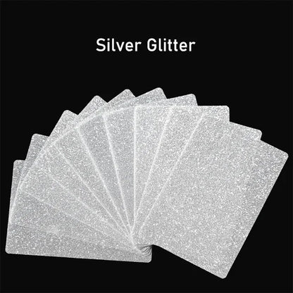 FONLYU 50PCS Bling Glitter Back Skins For iPhone Universal Decorative Rear Stickers For Screen Protector Film Cutting Machine