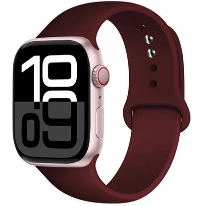 Silicone Band For Apple Watch straps 45mm 44mm 40mm 41mm 42mm-46mm sport bracelet iwatch series 8 7 6 5 SE 9 10 11 Ultra 2 49mm