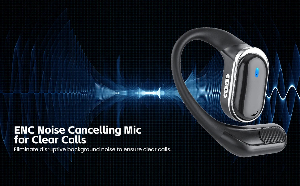 2026 New Open Ear OWS Earphones Bluetooth 6.0 Wireless Headphones HiFi Sound Headset Touch Control TWS Earbuds 60 Hours Playback