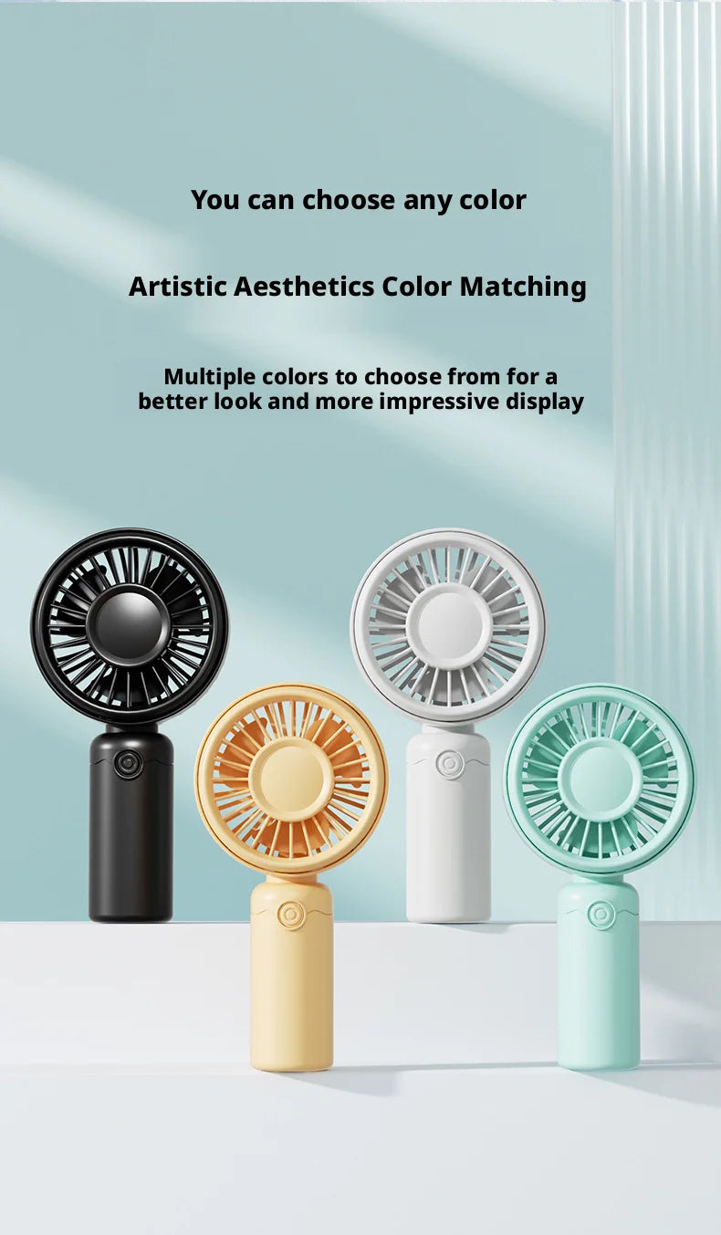 New Mini Fan Portable Mini USB Rechargeable Quiet Fans Table Makeup Eyelash Cooler Kids Outdoor Office Travel Air Cooler Fan NEW