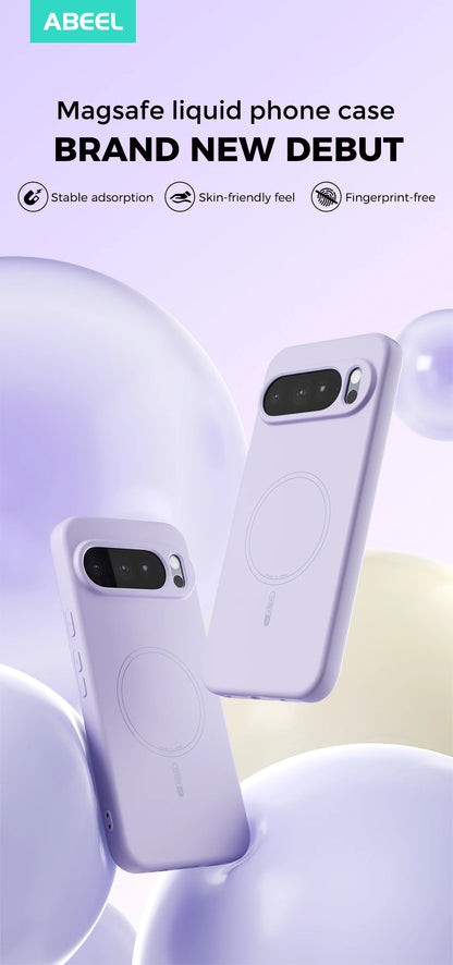 for Magsafe Magnetic Liquid Silicone Case for Google Pixel 11 10 Pro XL 10ProXL All Around Protect Wireless Charge Soft Cover