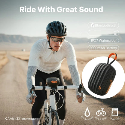 CW23 Portable Bluetooth Speaker IPX7 Waterproof TWS Bike Handlebar Subwoofer For Bicycle Scooter Outdoor Cycling Hot Sale