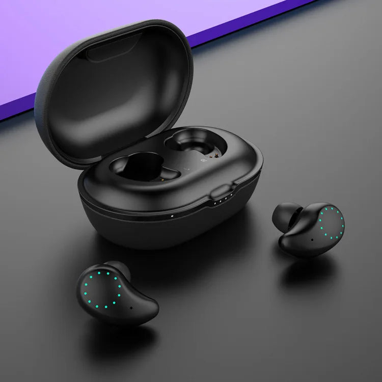 TWS earbuds Mini Invisible Hi-Fi Wireless Earphones, 10mm Driver, DSP Noise Reduction, 56H Long Battery Life, Touch Control