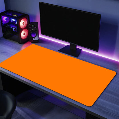New Fashion Classic Orange Mouse Pad Desk Mat Large Non-slip Anti-fray Keyboard Ergonomic Office Rubber PC Home Custom