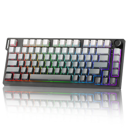 YUNZII RT75 PRO Dual 8K Wireless Gaming Keyboard, Rapid Trigger Mechanical Hall Effect Magnetic Keyboards, RGB Custom SOCD/DKS