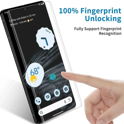 1-3PCS UV Tempered Glass For Google 8 7 6 Pro Full Cover Glue Curing For Pixel 8Pro Screen Protector