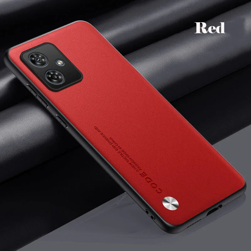 PU Leather Phone Case For Motorola G56 G86 G05 G54 G34 G24 G14 G15 G35 G45 G55 G77 Plain Skin Back Cover For Moto G54 G84 G85