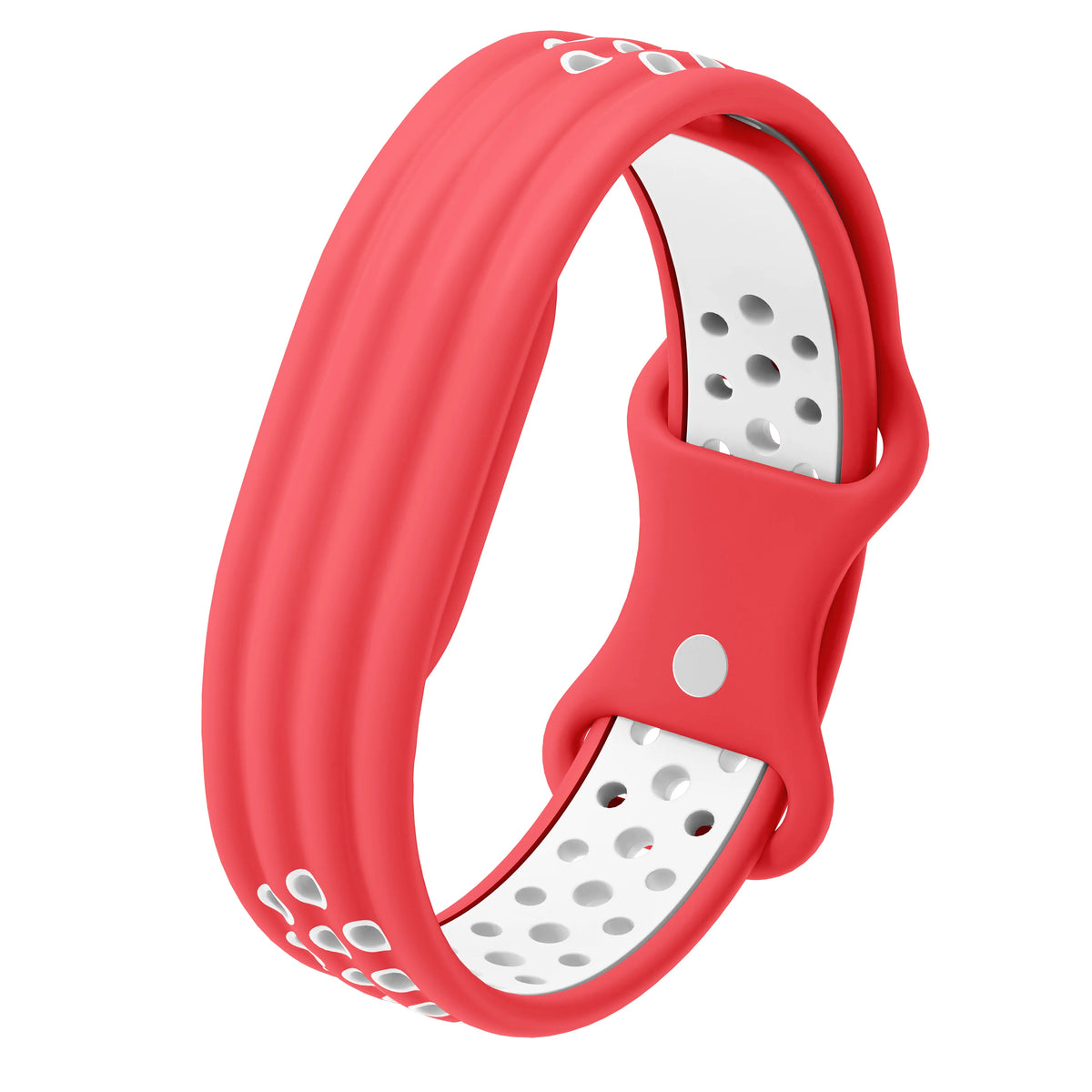Silicone Loop Sport Watch Strap for Google Fitbit Air Two Tone Bracelet Breathable Band Wristband Correa Replacement Accessories