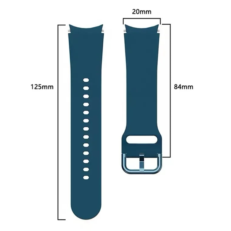 Silicone Strap For Samsung Galaxy Watch 4/5/6/7 40mm/44mm Pro 45mm Band No Gap Bracelet Belt Watch 4 6 Classic 47mm/46mm Correa